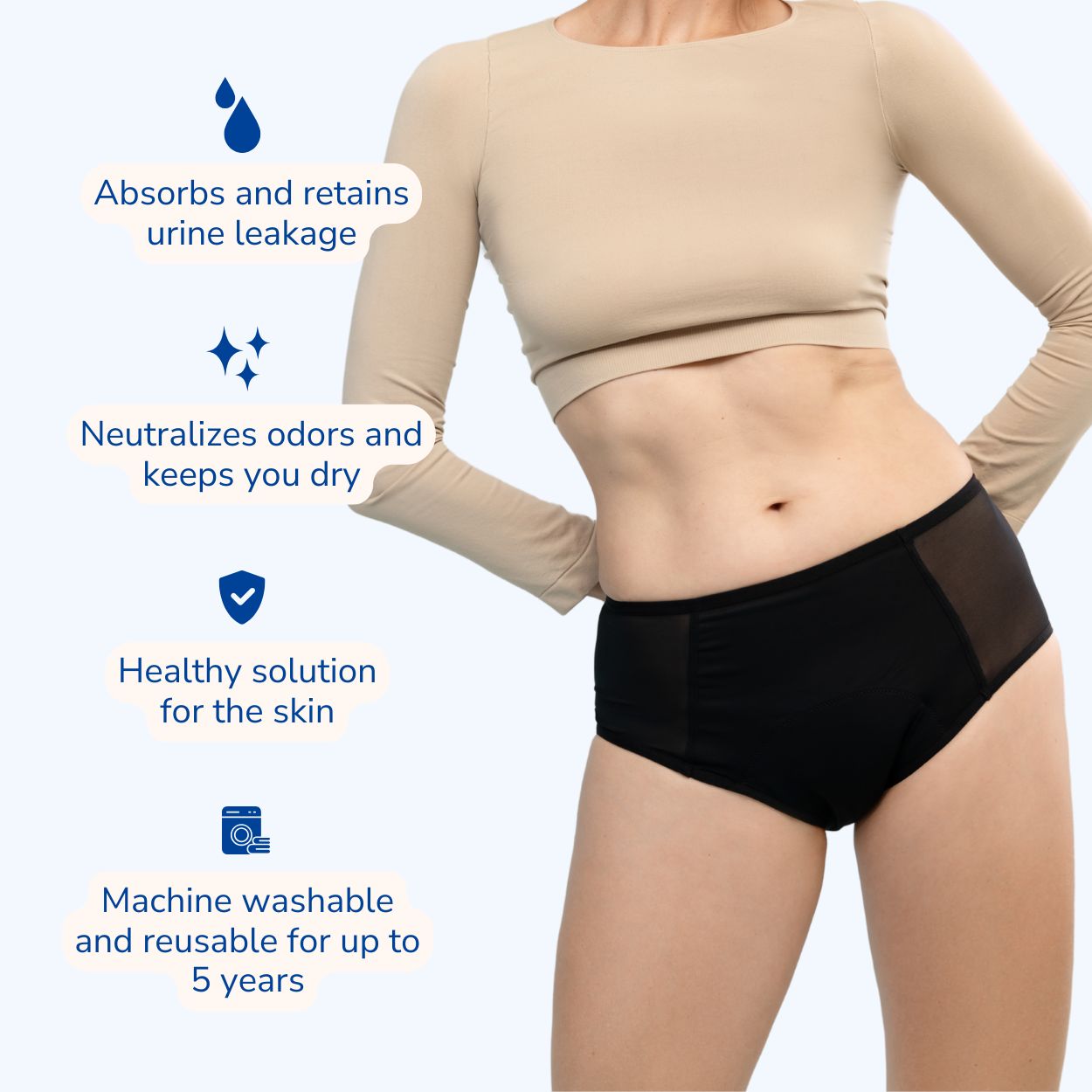 Pack Everyday − High-Waisted Incontinence Briefs